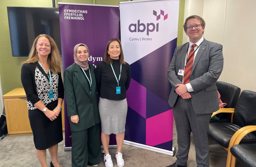 Joel meeting with representatives of ABPI in Cardiff