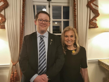Joel James MS with US Ambassador Jane Hartley